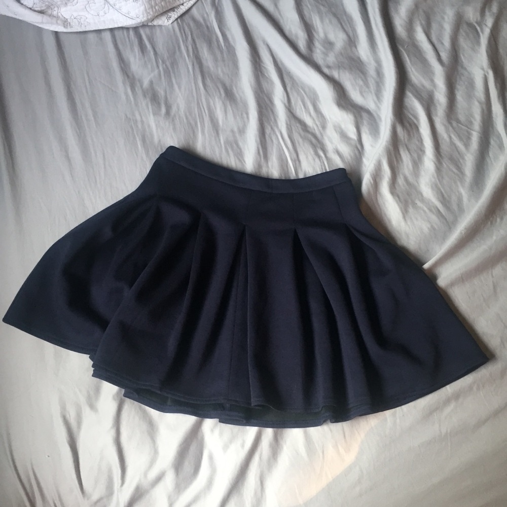 Navy circle skirt